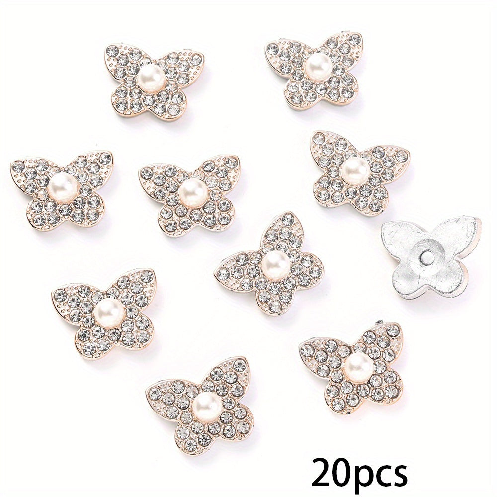 Mix CCB Flower Star Butterfly Flatback Rhinestone Beads