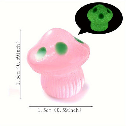 Luminous Resin Mushroom Beads