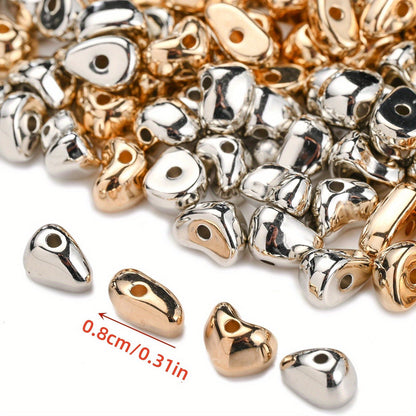 600pcs CCB Plastic Beads Mixed Irregular Shape Spacer Loose Beads