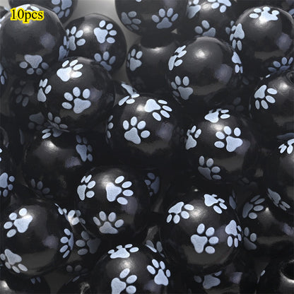 Marine-Themed Wooden Beads