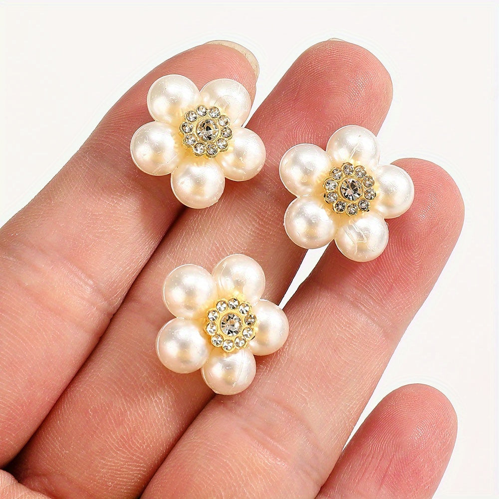 20 mm Five-Petal Flower Acrylic Patches