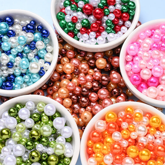Colorful ABS Imitation Pearl Beads