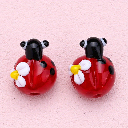 Beetle Cactus Glass Beads