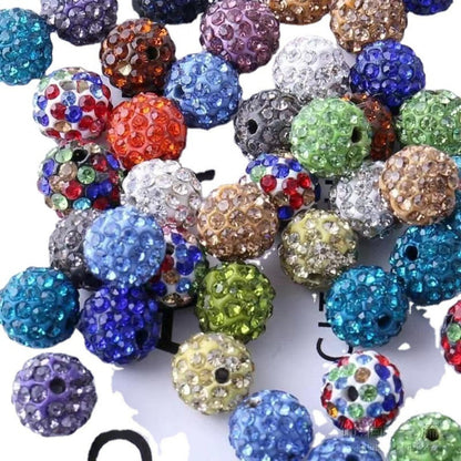 Rhinestone Spacer Beads Set