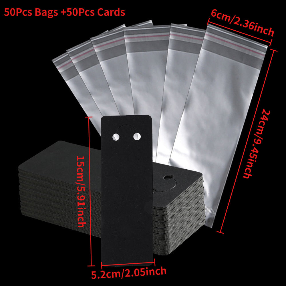 Keychain and Jewelry OPP Packaging Card Set
