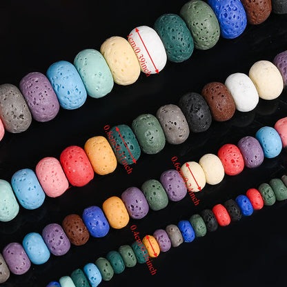 Colored Abacus Stone Beads