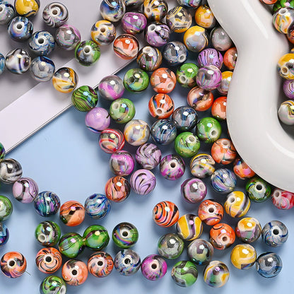AB Bright Watermark Acrylic Beads