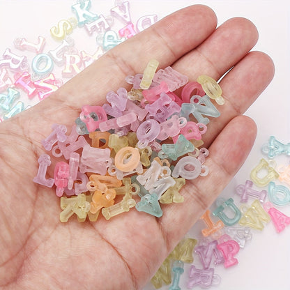 5-14 mm Mixed Letter Acrylic Charms