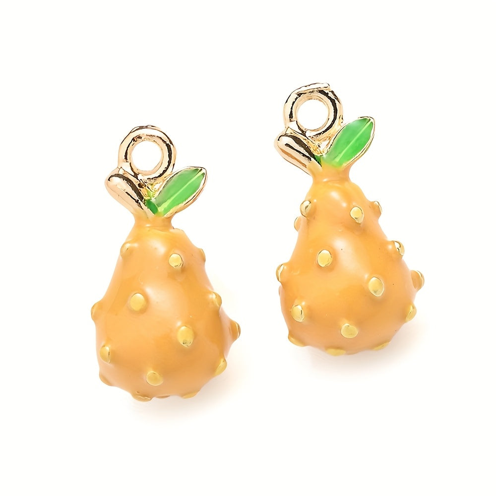 2PCS Fruit Series Alloy Pendant Set