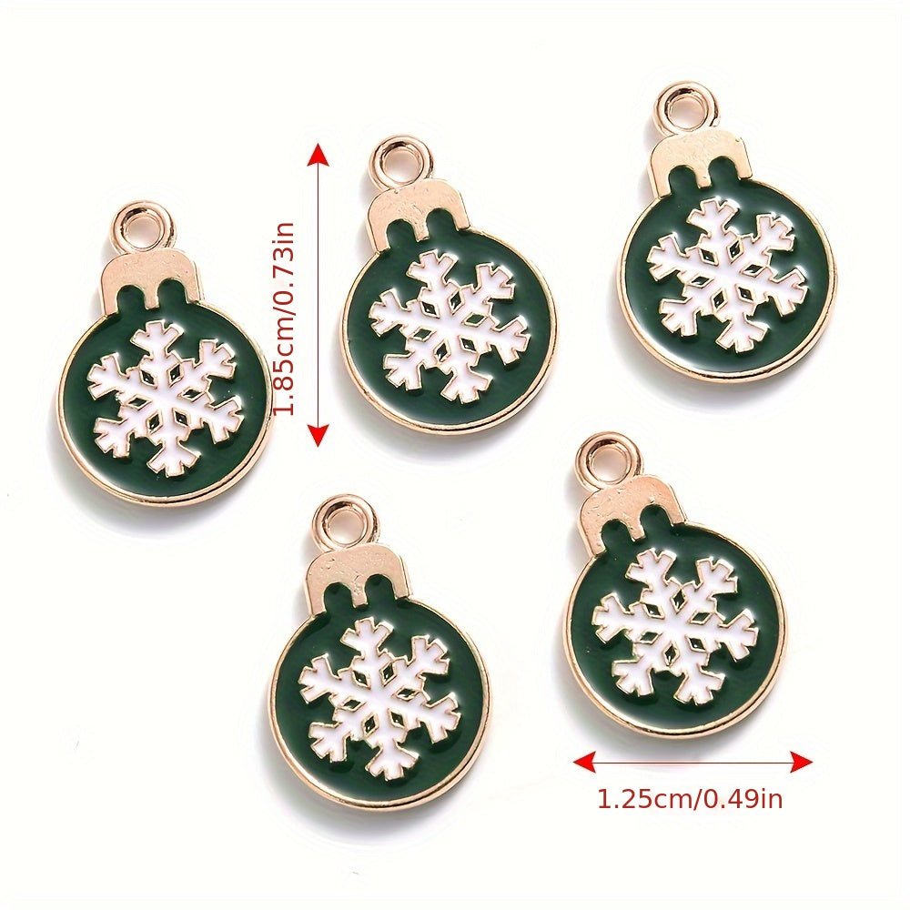 Mixed Metal Christmas Pendants