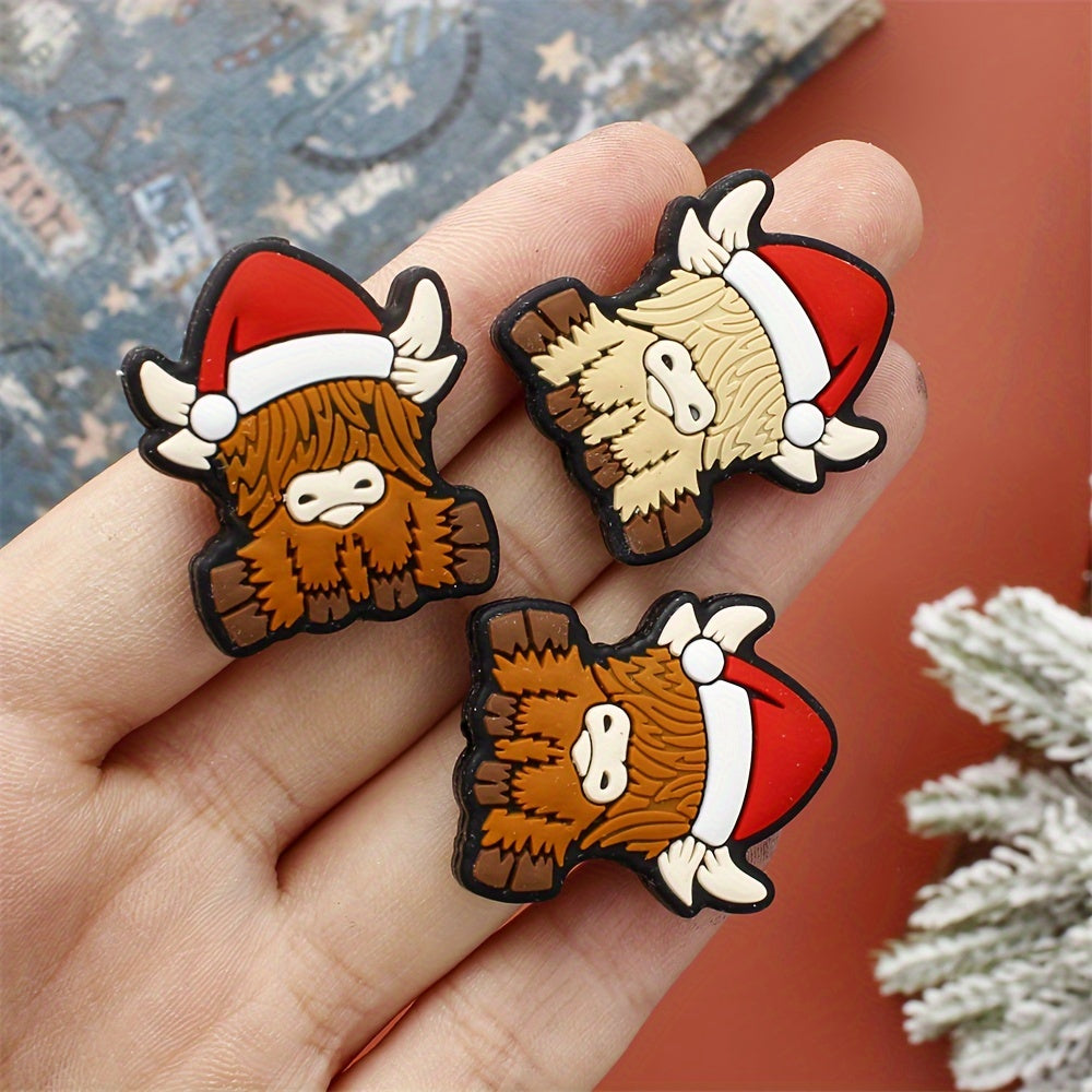 Silicone Christmas Calf Beads