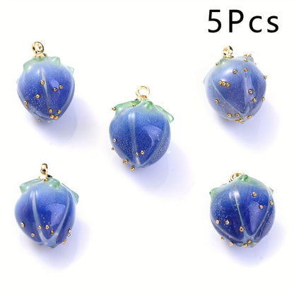 Acrylic Flower Bud Charms