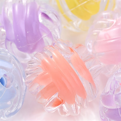 Frosted Acrylic Spacer Beads