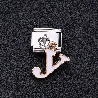 1PC A-Z English Letter Charm Link Set for 9mm Bracelets