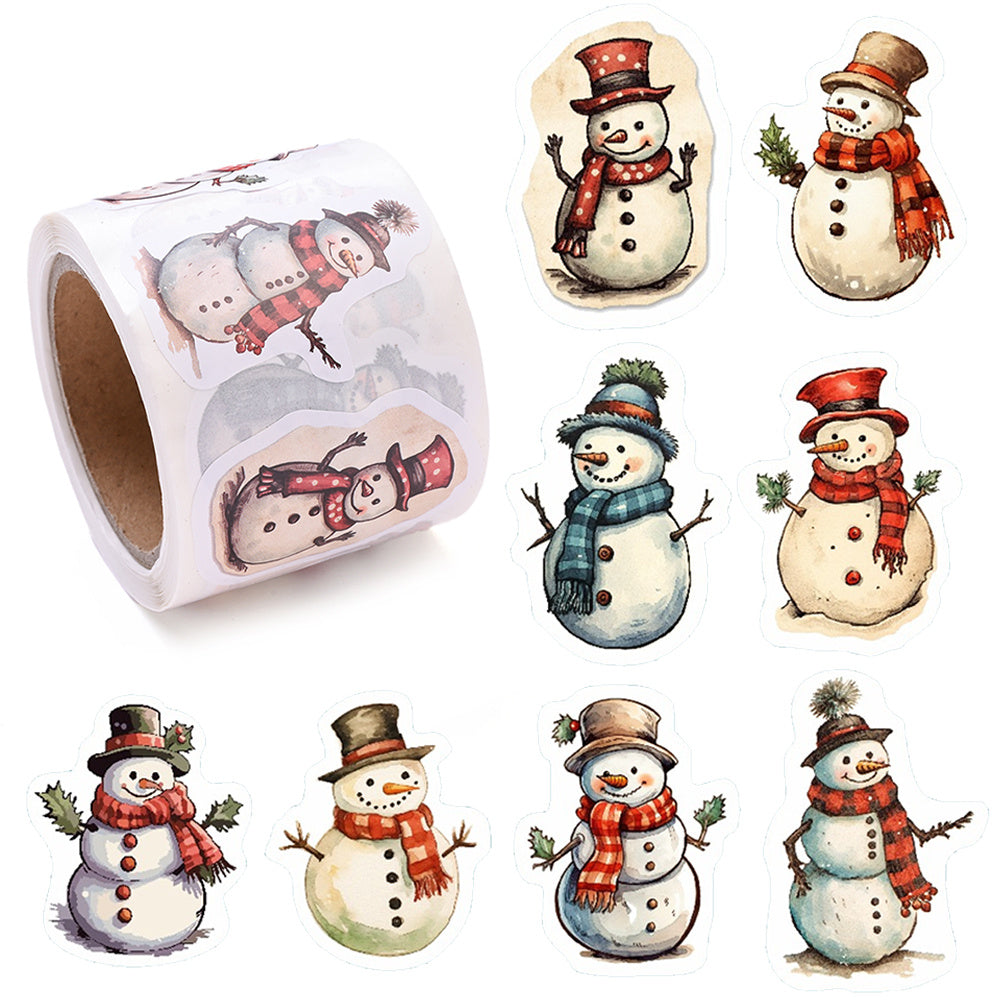 Christmas Pattern Roll Stickers