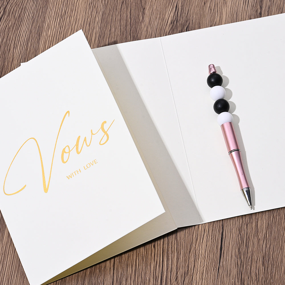 Personalized Wedding Vow Books Set