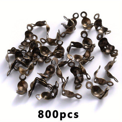 800-Piece Crimp Bead Calotte Knot Covers