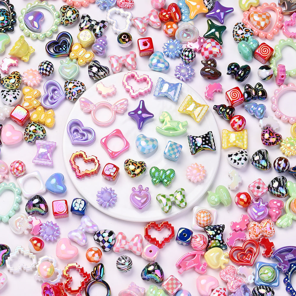 Vibrant Acrylic Spacer Beads