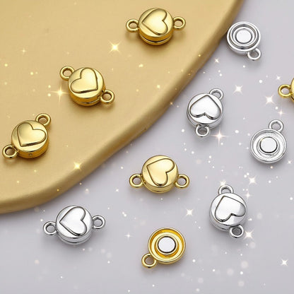 Heart Magnetic Clasp Connectors