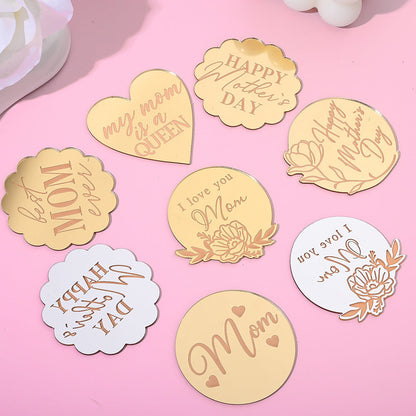 7/14-Piece Mother's Day Acrylic Cake Topper Set