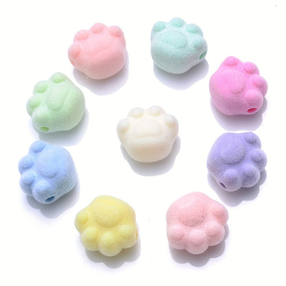 10PCS Multicolor Cat's Claw Acrylic Bead Set