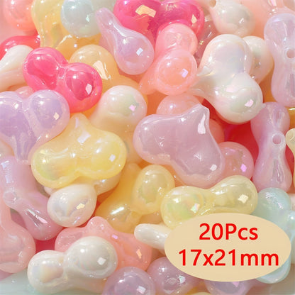 Acrylic AB Candy Color Irregular Beads
