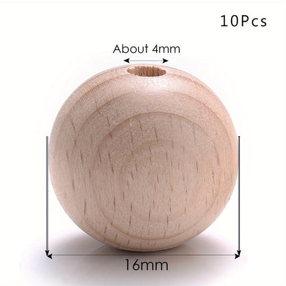 Round Wooden Beads