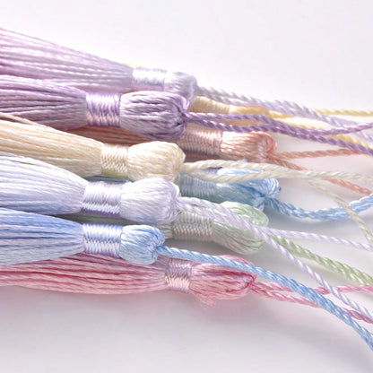Gradient Color Soft Silk Tassels