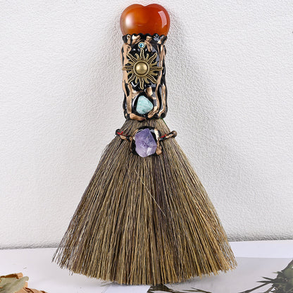 Crystal Broom Pendant Charm