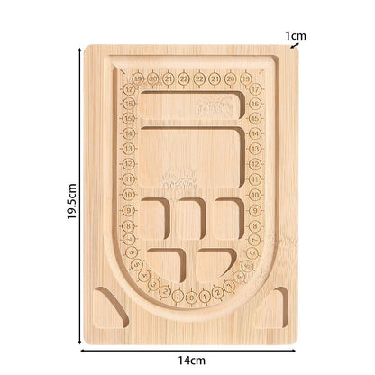 Wooden Beaded Jewelry Making Tray