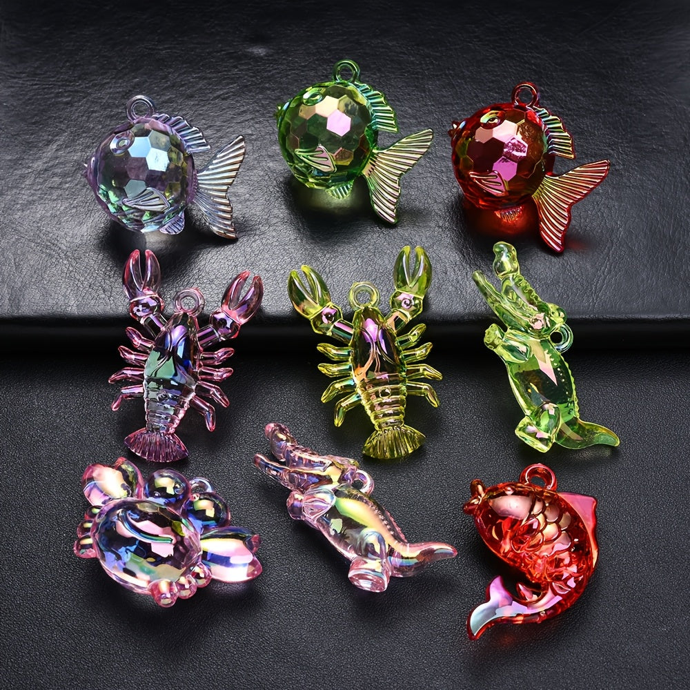 Ocean Animal Acrylic Pendant Set
