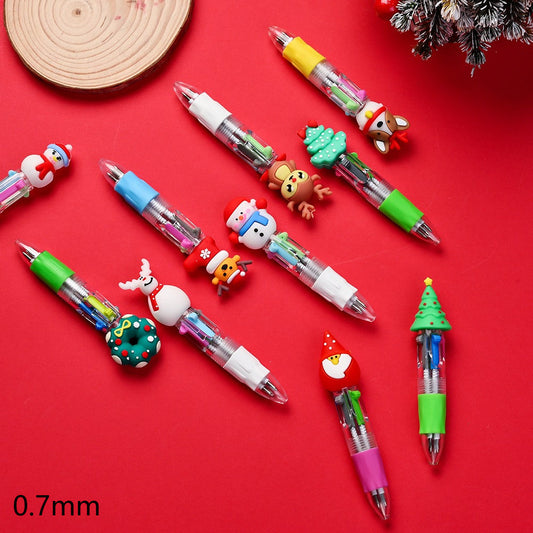 Christmas Four-Color Ballpoint Pens
