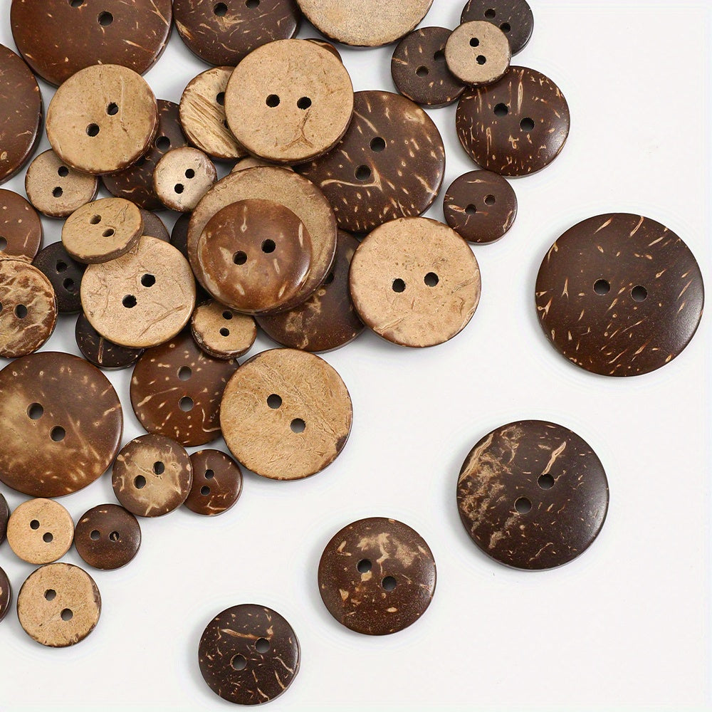 Natural Coconut Shell Wooden Buttons