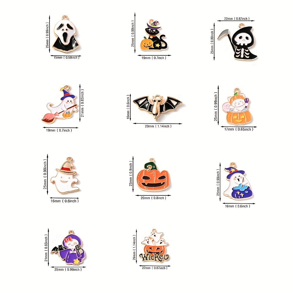 Halloween Alloy Enamel Pendants