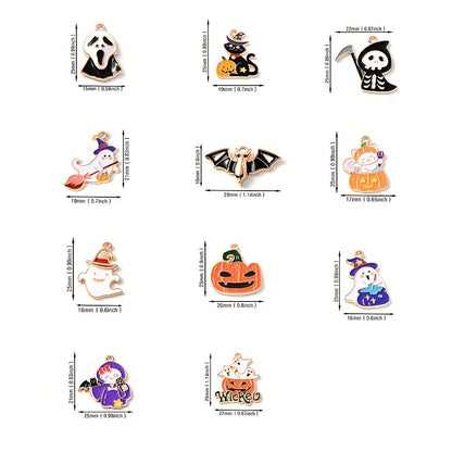Halloween Alloy Enamel Pendants