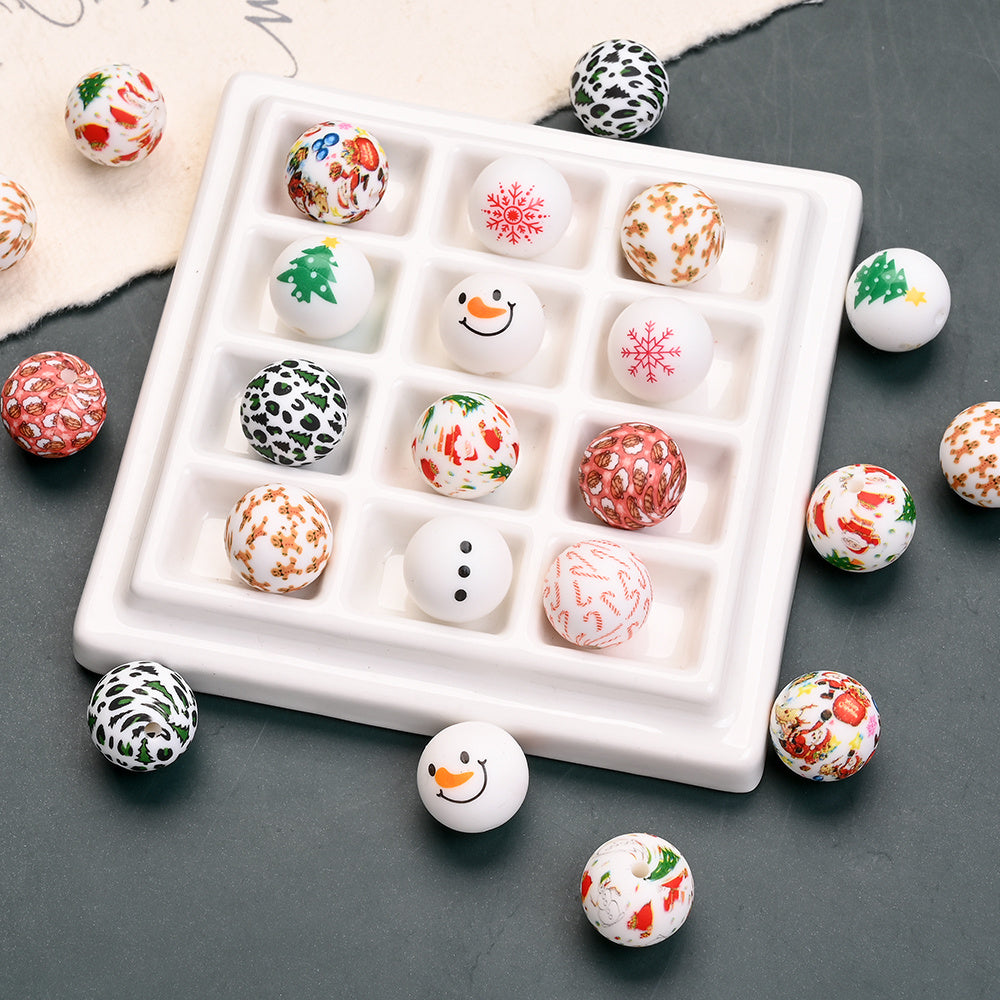 Christmas Silicone Beads