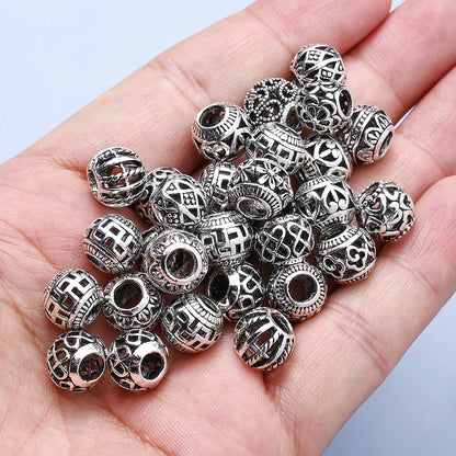 Vintage Hollow Heart Flower Beads
