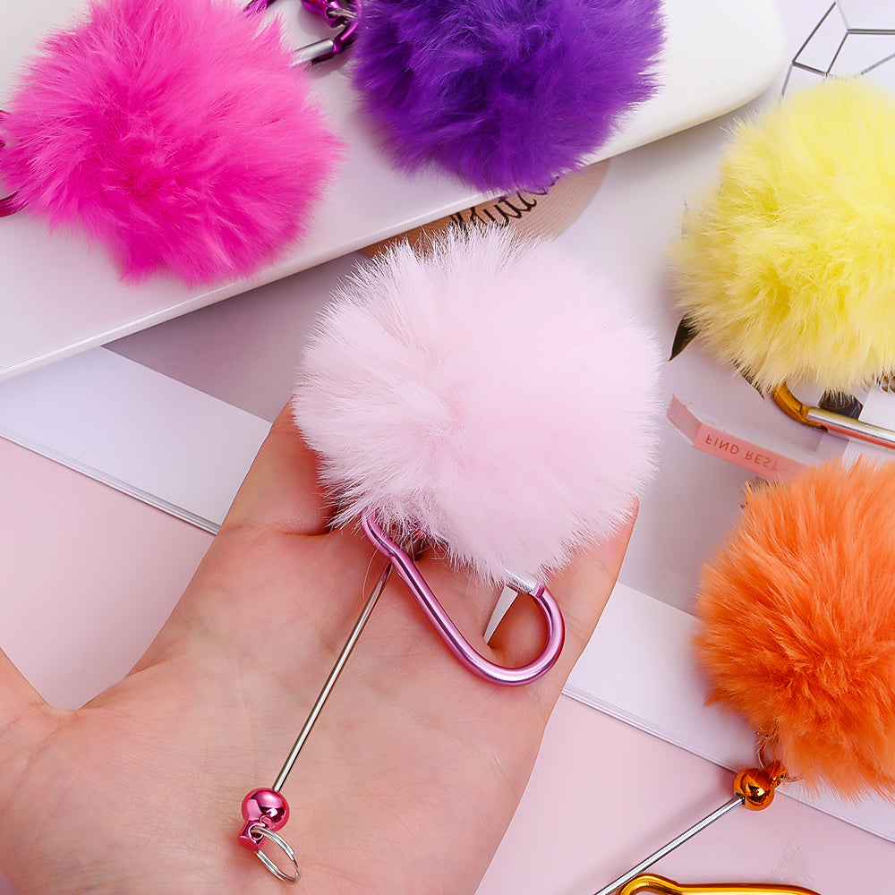 7-Piece 15.5x7 cm Climbing Buckles with Pom-Poms