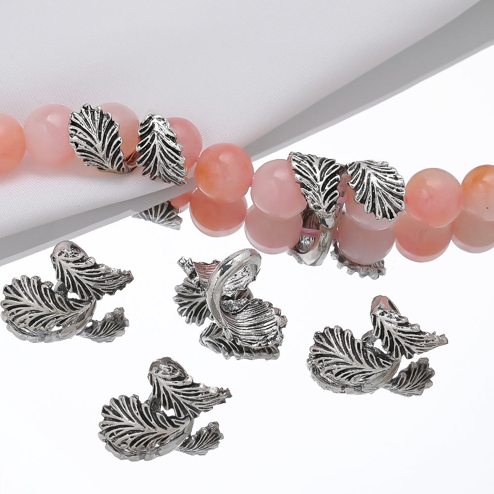 Feather Alloy Spacer Beads