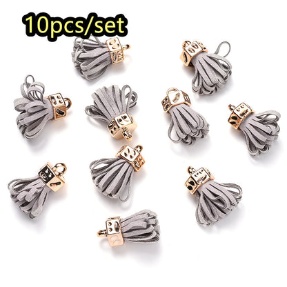 Fashion Mini Colorful Fringe with Golden Cap