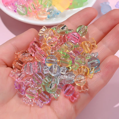 Clear Matte Candy Acrylic Beads