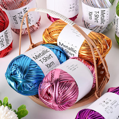 1PC 100g Metallic T-Shirt Yarn