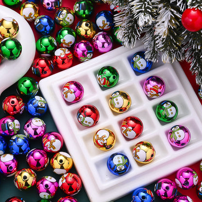 Christmas Acrylic Santa Claus Beads