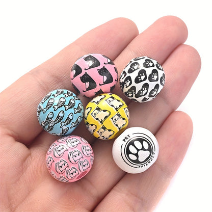 Colorful Round Wooden Beads