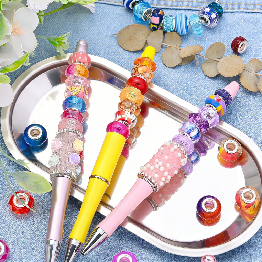 Silver Beaded Keychain Making Kit