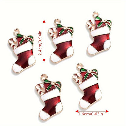 Mixed Metal Christmas Pendants