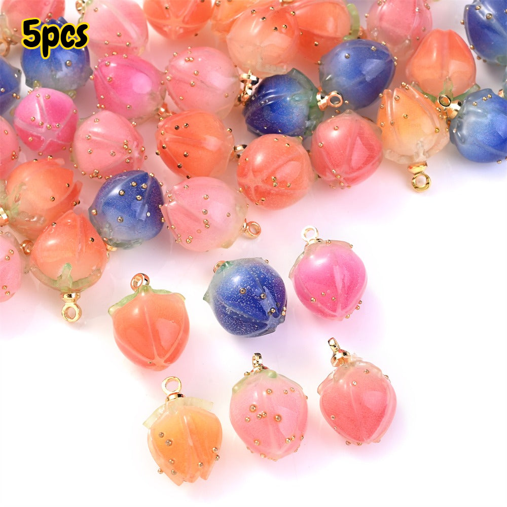 Acrylic Flower Bud Charms