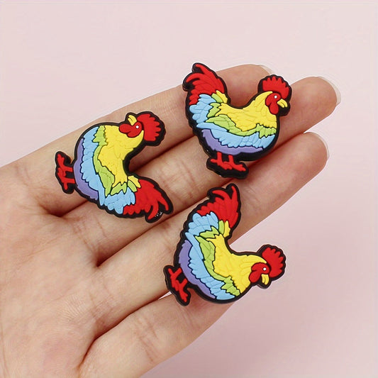 Rooster Theme Silicone Beads