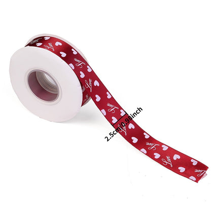 Love Heart Grosgrain Ribbon