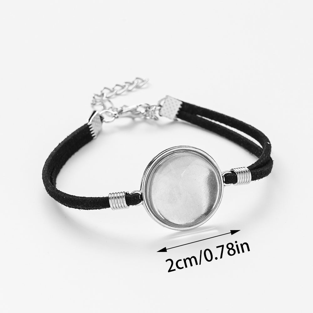 20/32PCS 20mm PU Leather Bracelet Blanks for DIY Jewelry